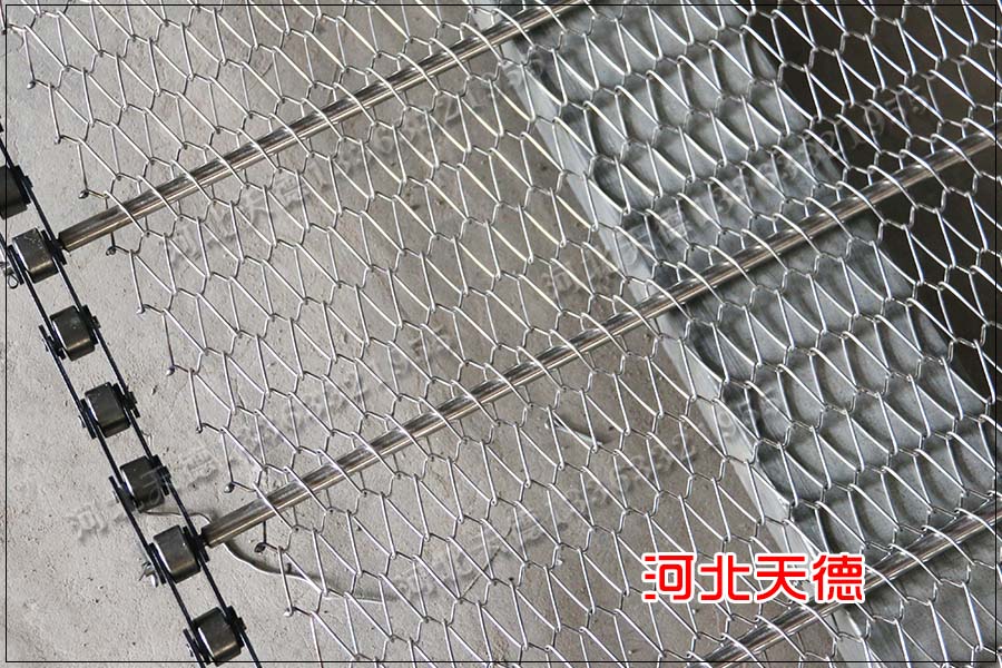 大滾珠鏈條式金屬輸送帶